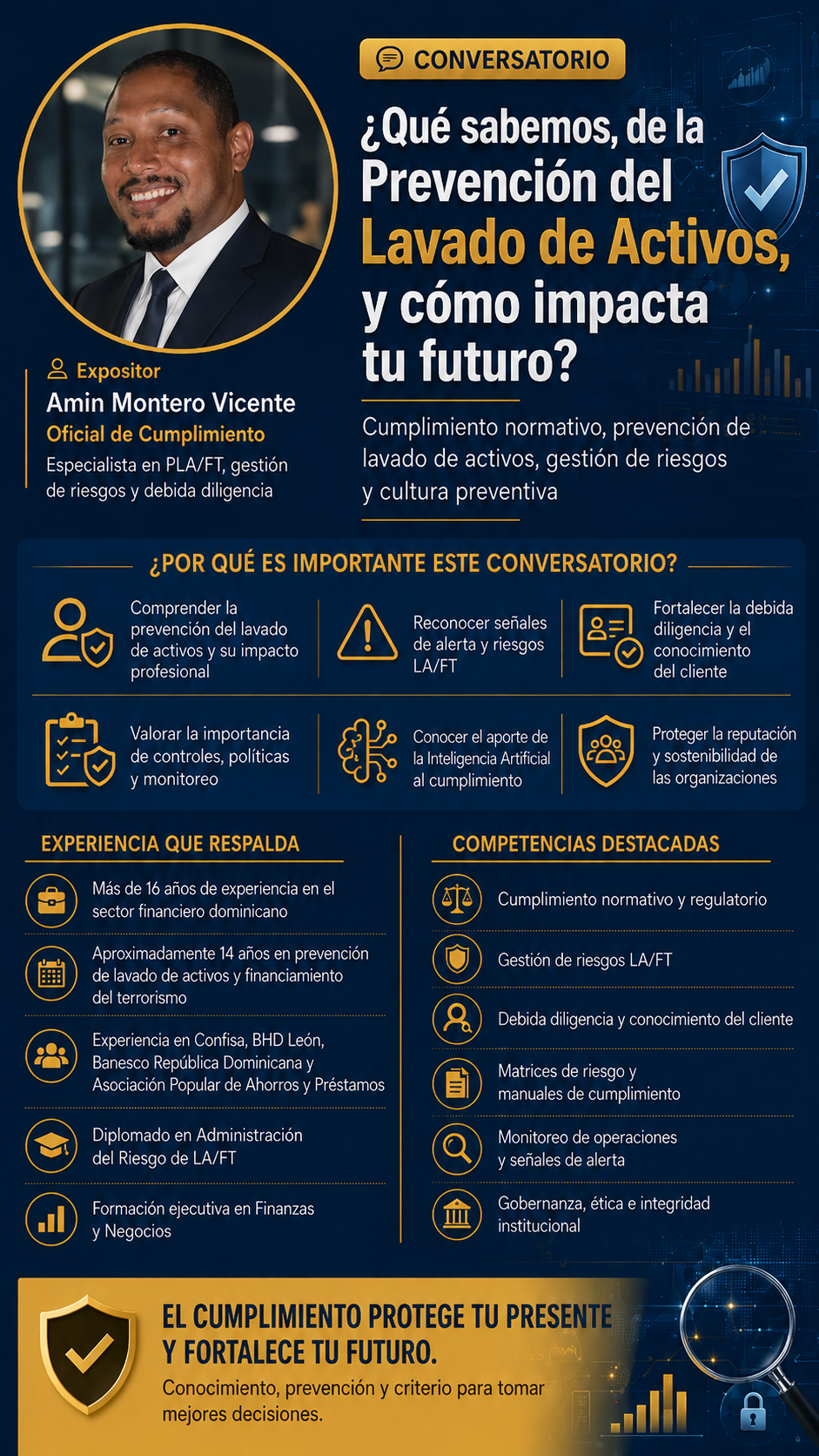 Conversatorio: ¿Qué sabemos, de la Prevención del Lavado de Activos, y cómo impacta tu futuro?